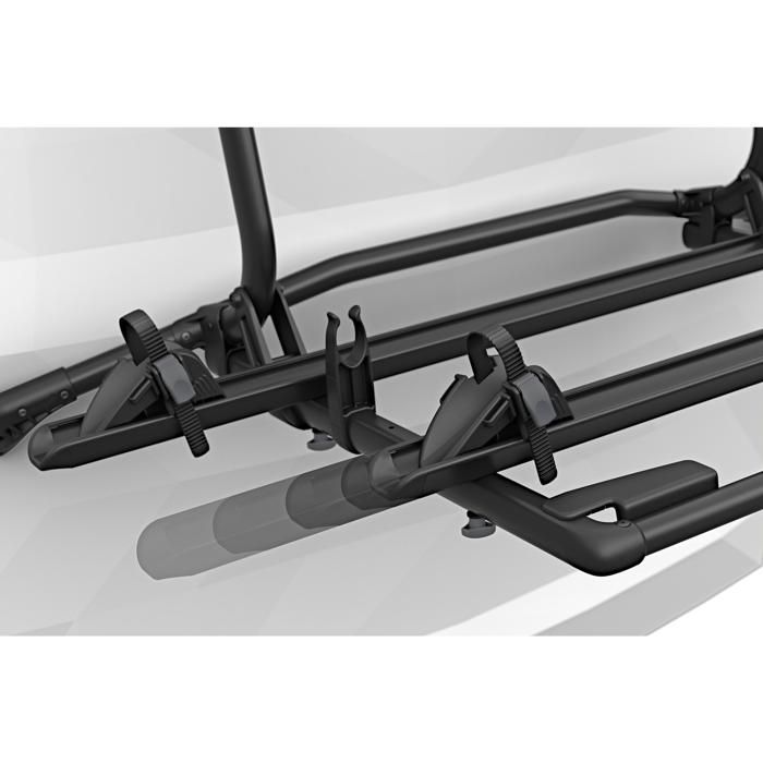 Portabici - THULE - Wanderway - Preassemblato per portellone posteriore VW T6 - 2 biciclette (4 esterne) - Capacità di carico 60 kg