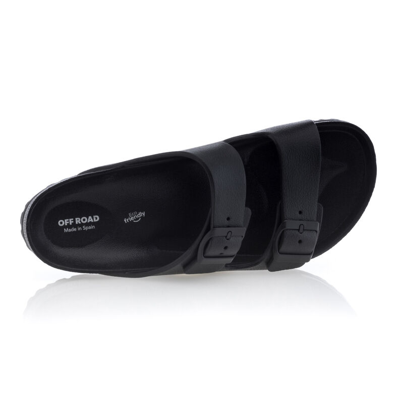 Férfi fekete flip-flop papucsok / tanga szandálok