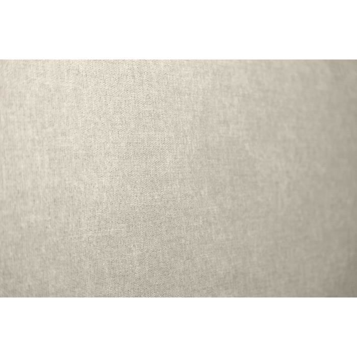 Base de cama tapizada en tela beige claro de 80x200 x 35 cm (alto) - Base de cama de madera maciza con patas de madera cónicas de 15 cm.