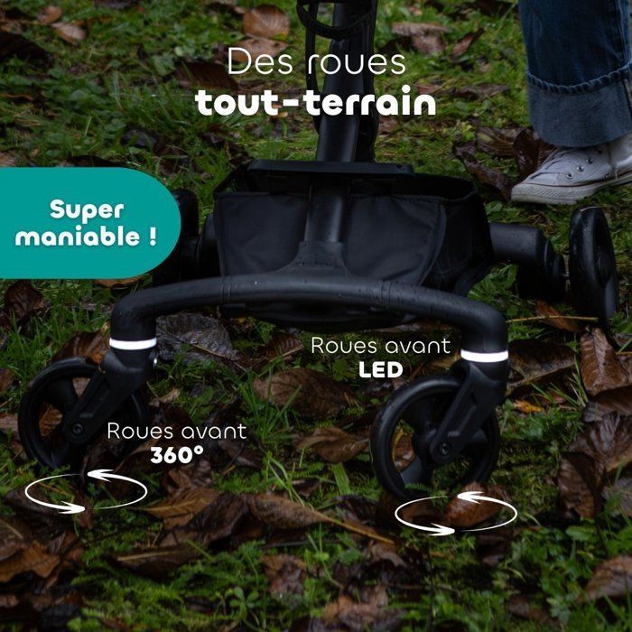 BEABA - Stroller - Baby Cruiser 360° - 4 wheels - Pralin