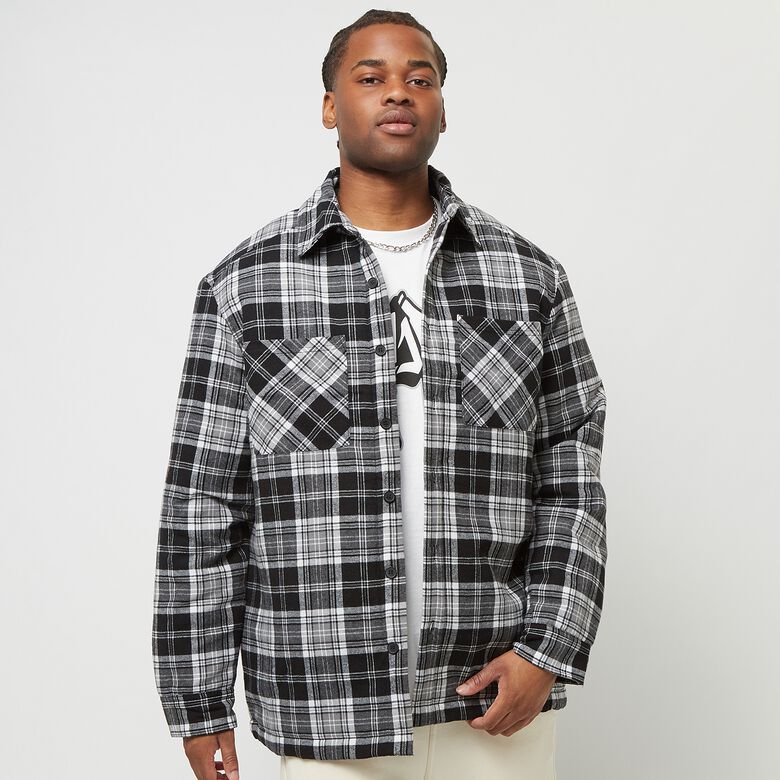 Veste chemise matelassée à carreaux