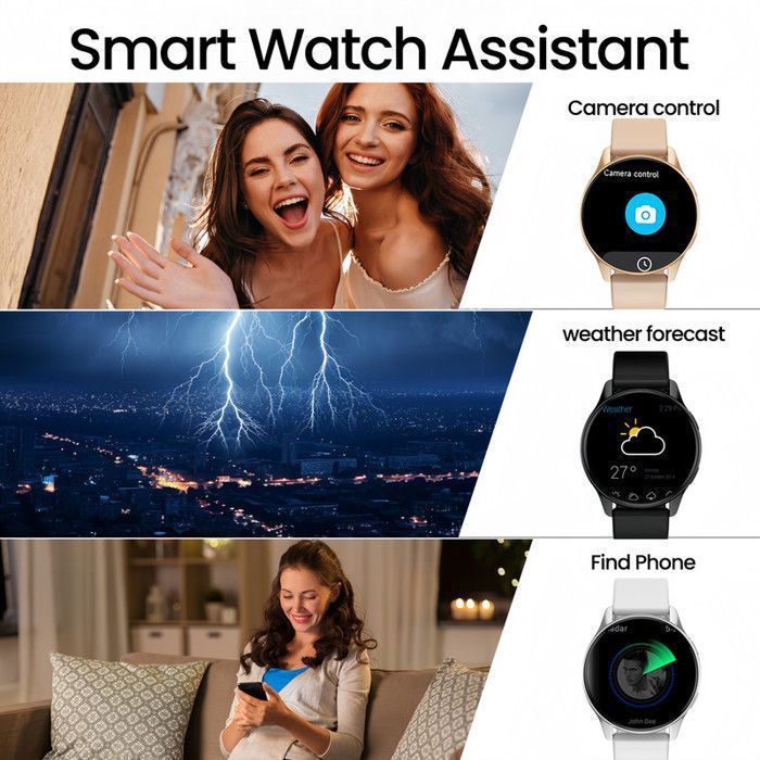 WINANQE Women's Smartwatch Fitness Tracker Activity Watch for Android iOS Samsung XIAOMI iPhone