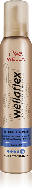 Vlasová pena Wella Wellaflex Volume & Repair, ktorá dodáva objem a vitalitu