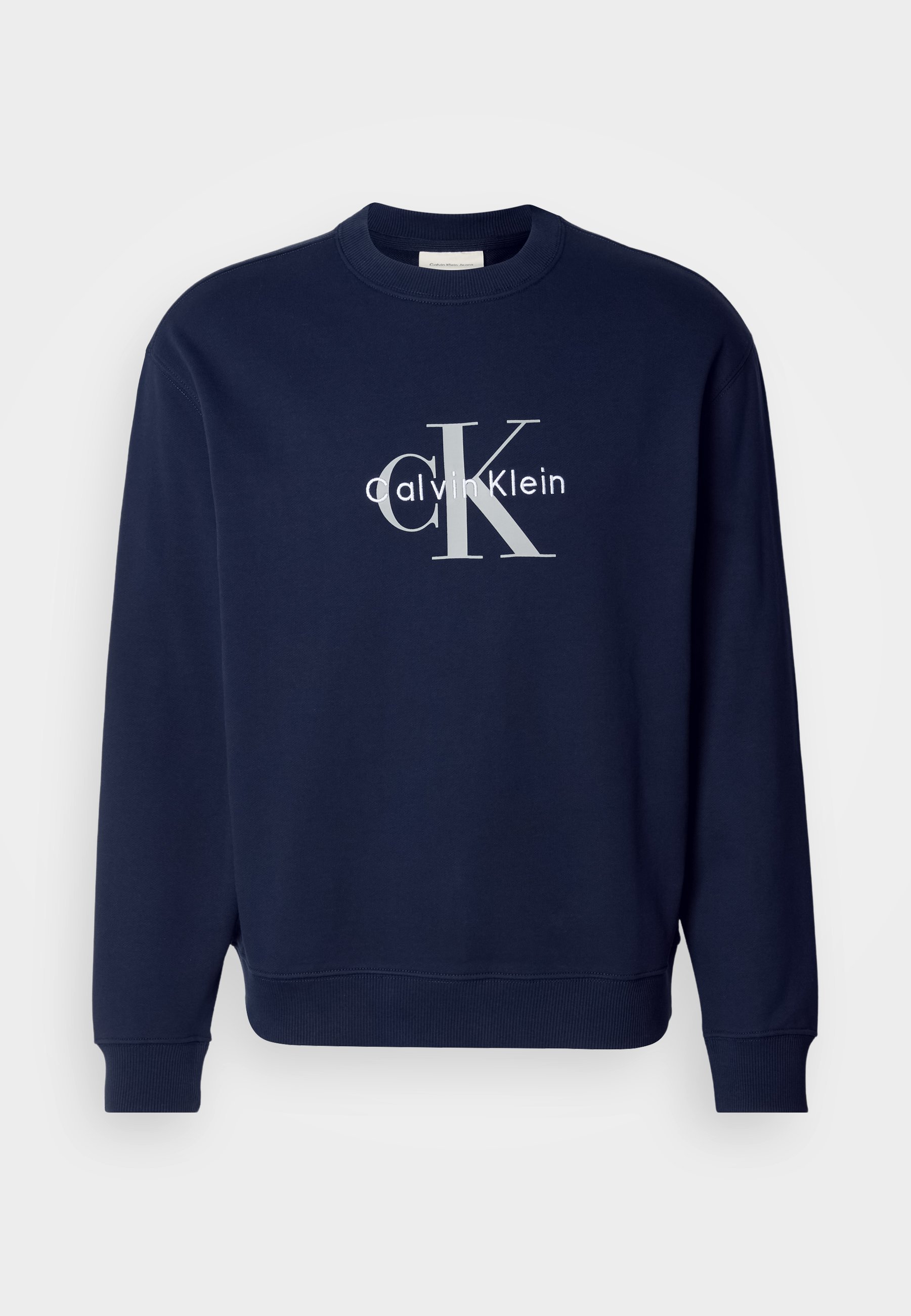 MONOLOGO - Mikina - black/white Calvin Klein Jeans