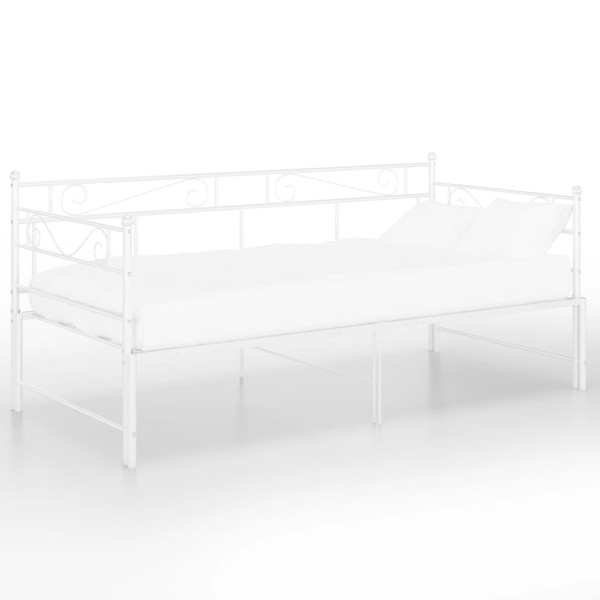 Rama sofy Biały  Metal vidaXL