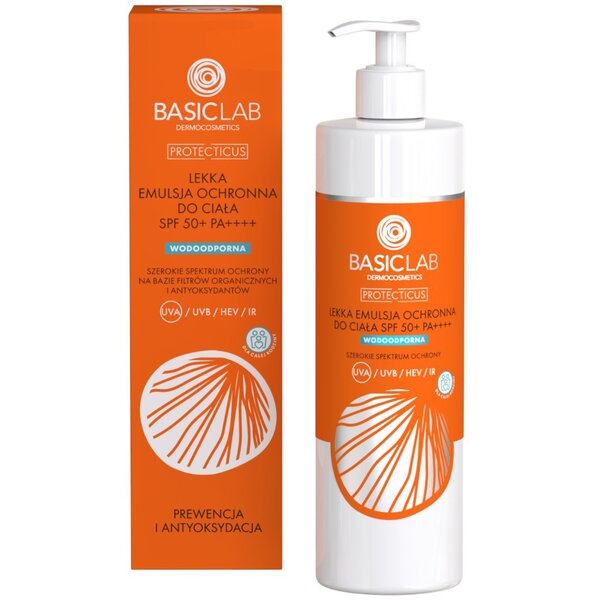 BasicLab Lichte Beschermende Body Emulsie SPF50+ PA++++ 300ml