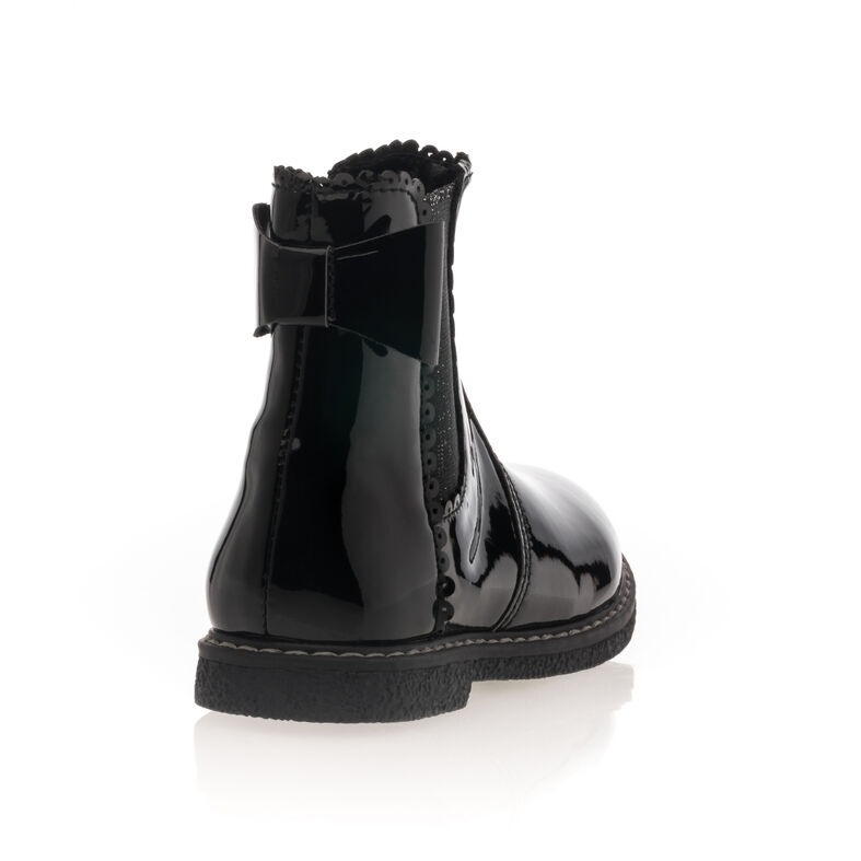 Schwarze Mädchenstiefel/Stiefeletten