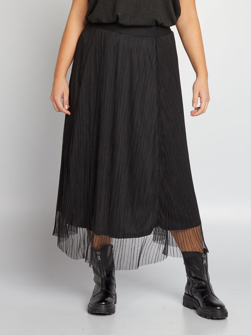 'Only Carmakoma' tule midi-rok - zwart