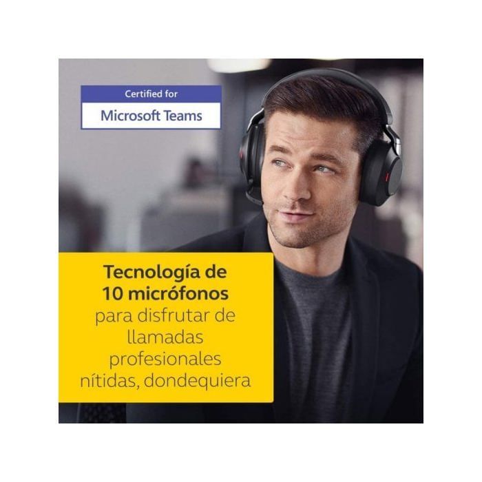 Casque sans fil - JABRA - Evolve2 85 - Stéréo - USB-A - Annulation active du bruit
