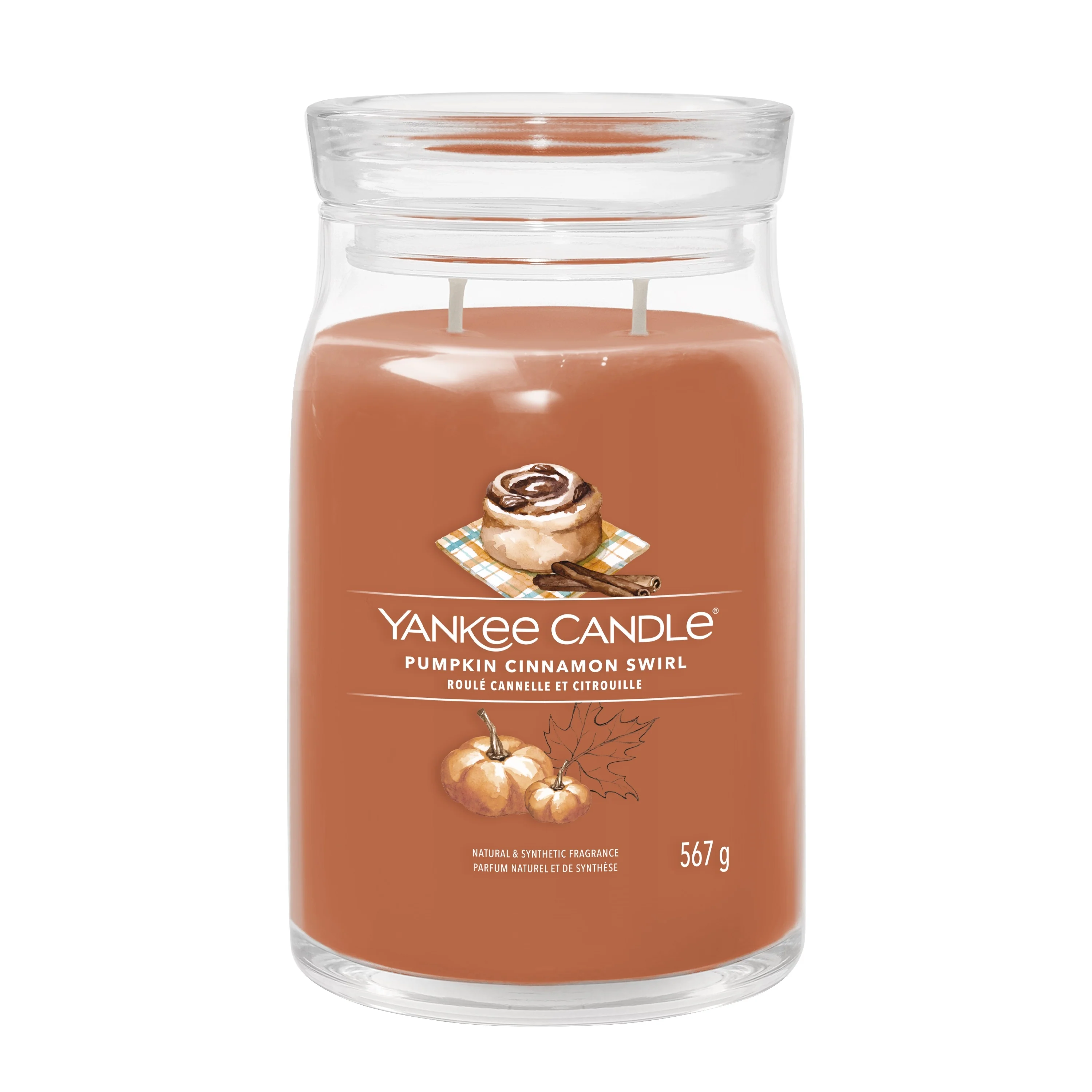 Signature Jar Candles Pumpkin Cinnamon Swirl - Candela Profumata