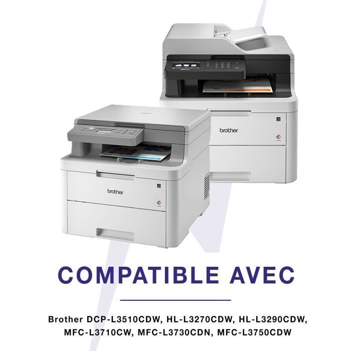 Toner - TONERMEDIA - TN-243 TN-247 - Compatibel - 4 cartridges - 3000 pagina's zwart-wit