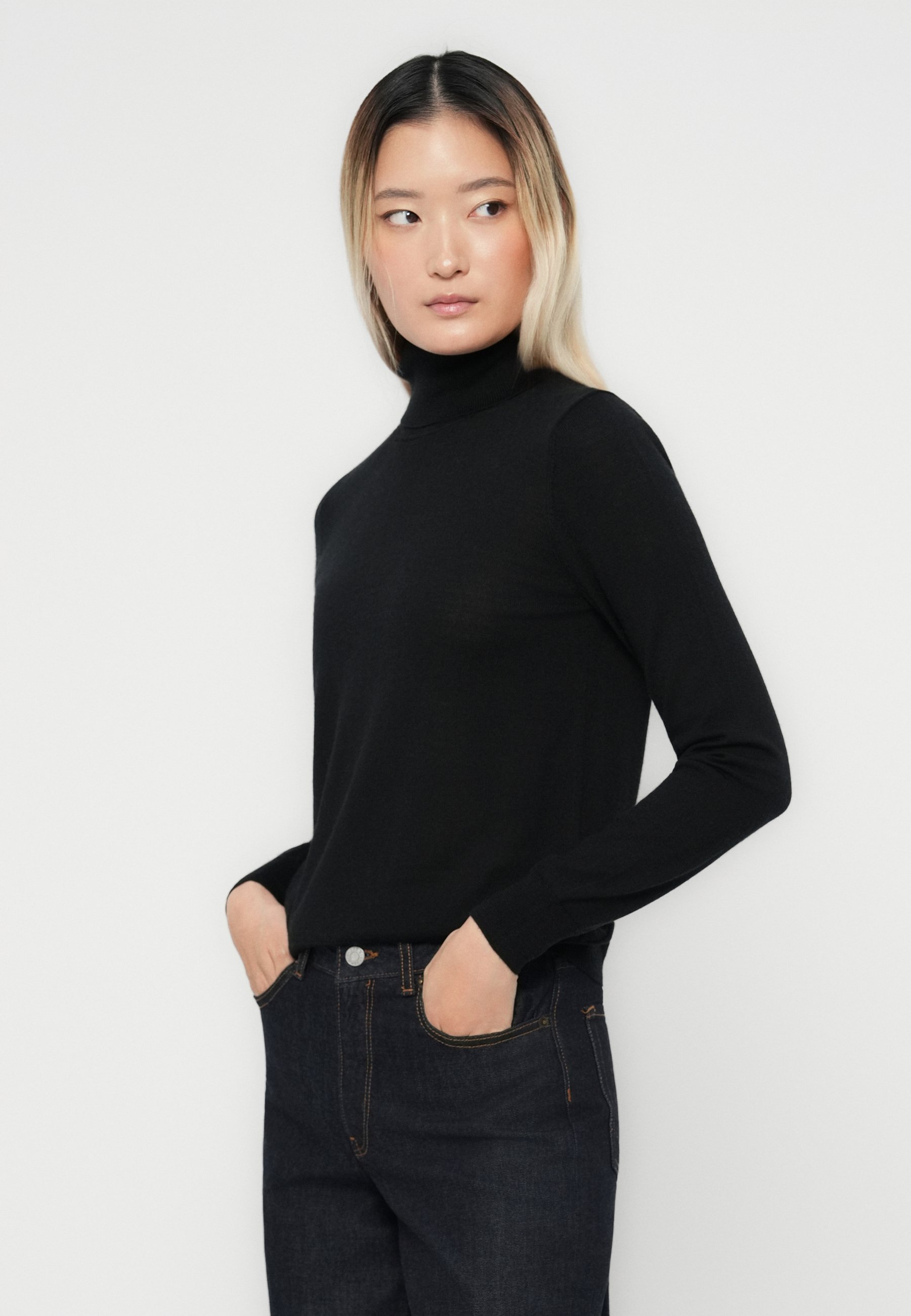 GAP T-Ausschnitt - Pullover - schwarz