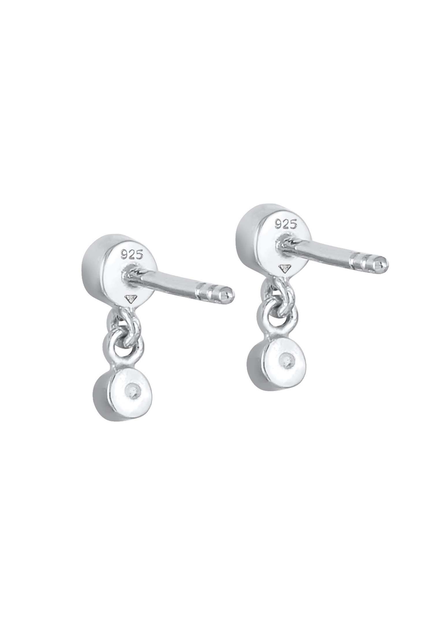 Elli Femmes pendentif d'oreilles étincelant avec cristaux en argent sterling 925