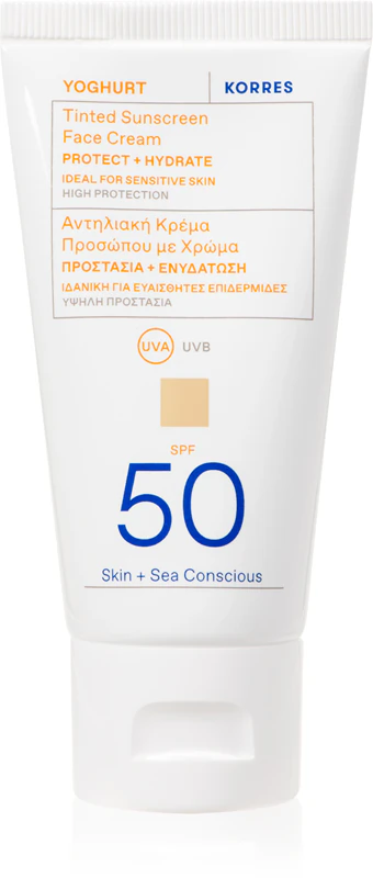 Korres Yoghurt Getinte Zonnebrandcrème