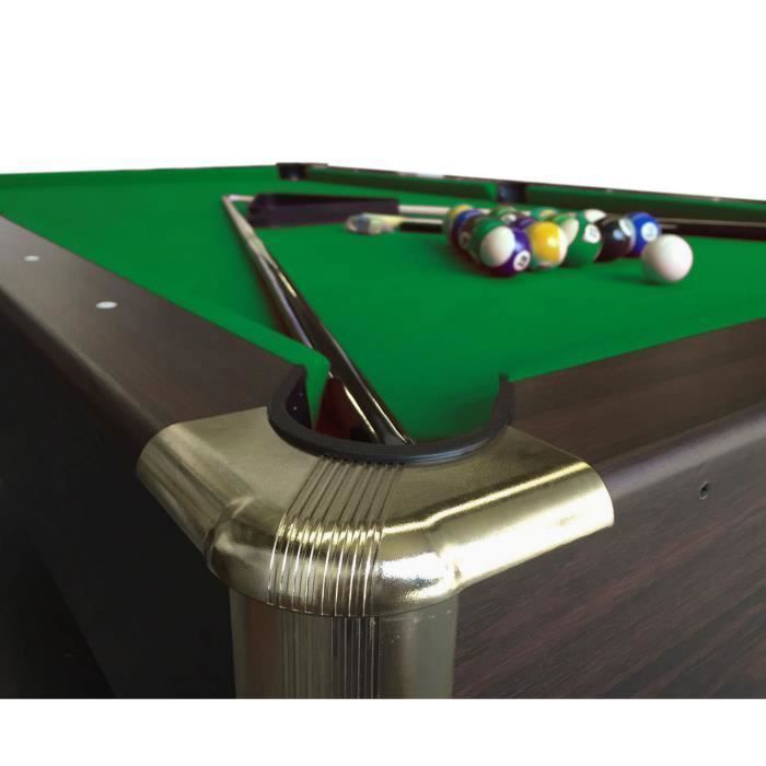 BILLARD AMERICAIN 8 ft table de pool Snooker avec une monnayeur életronique ZEUS table de billard 220 x 110 cm Vert