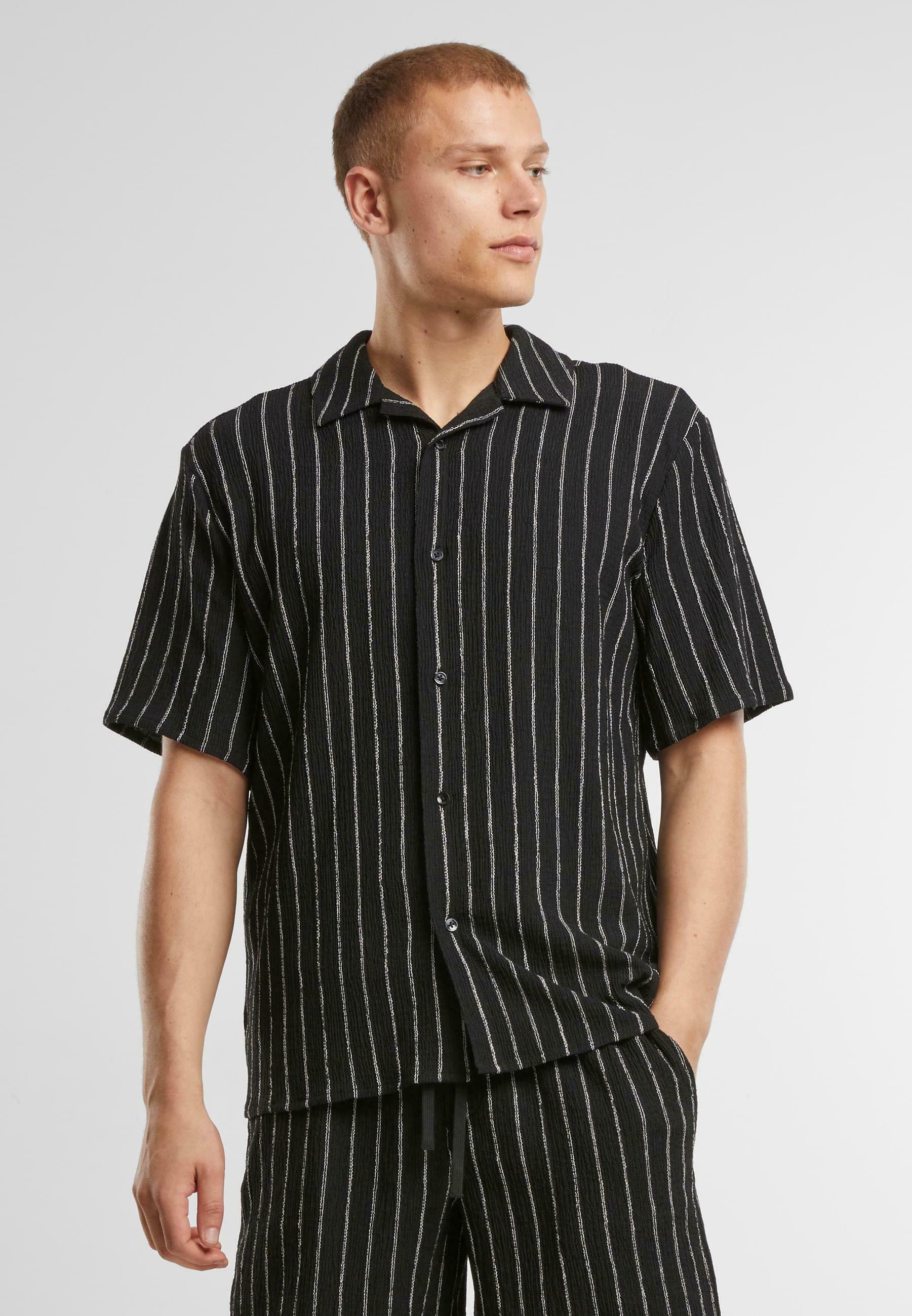 Camicia Urban Classics - nero bianco sporco