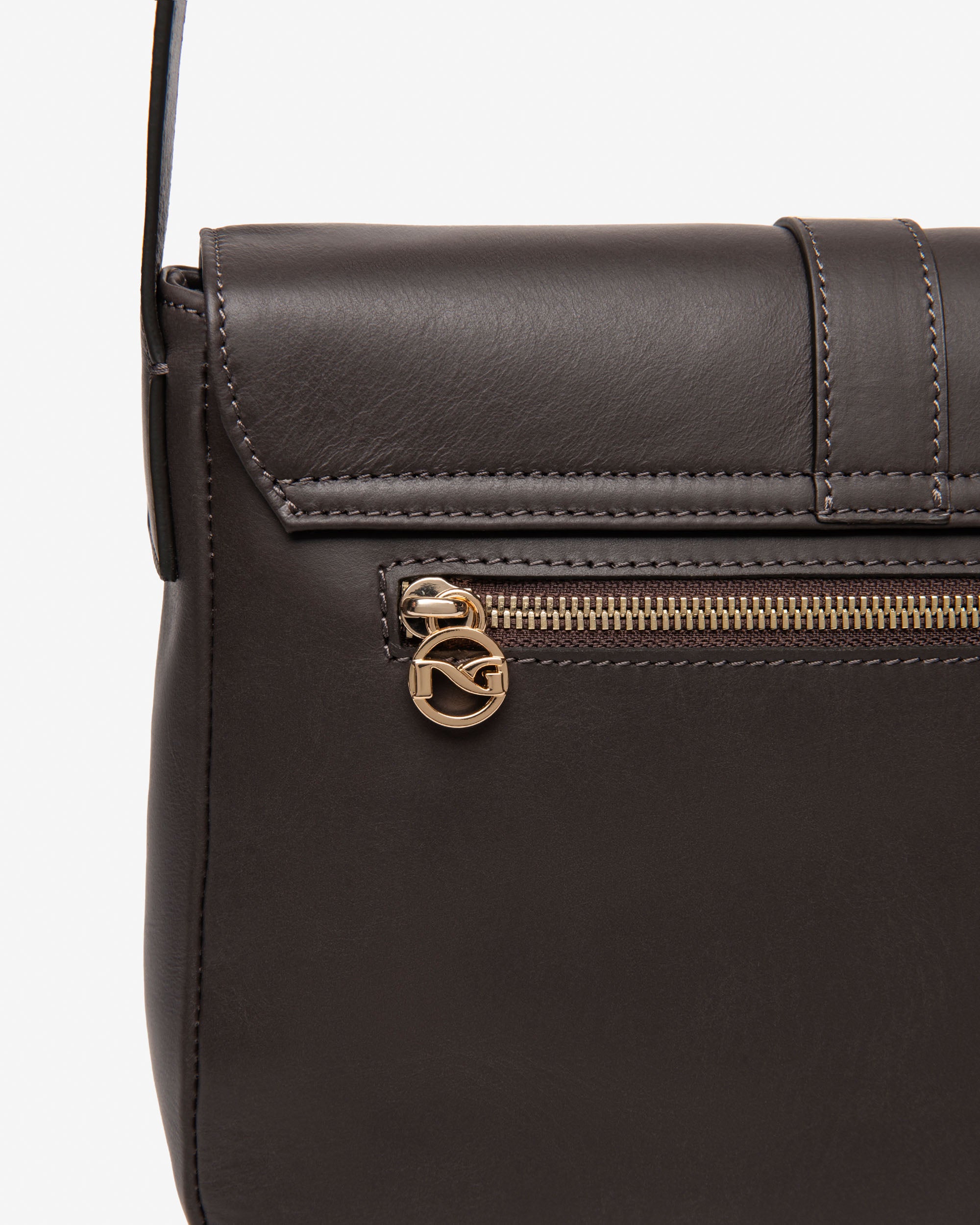  Damen-Schultertasche aus Leder