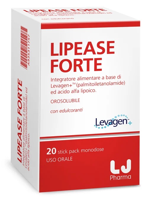 LIPEASE Lipease Forte entzündungshemmendes Nahrungsergänzungsmittel, 20 Schmelzbeutel