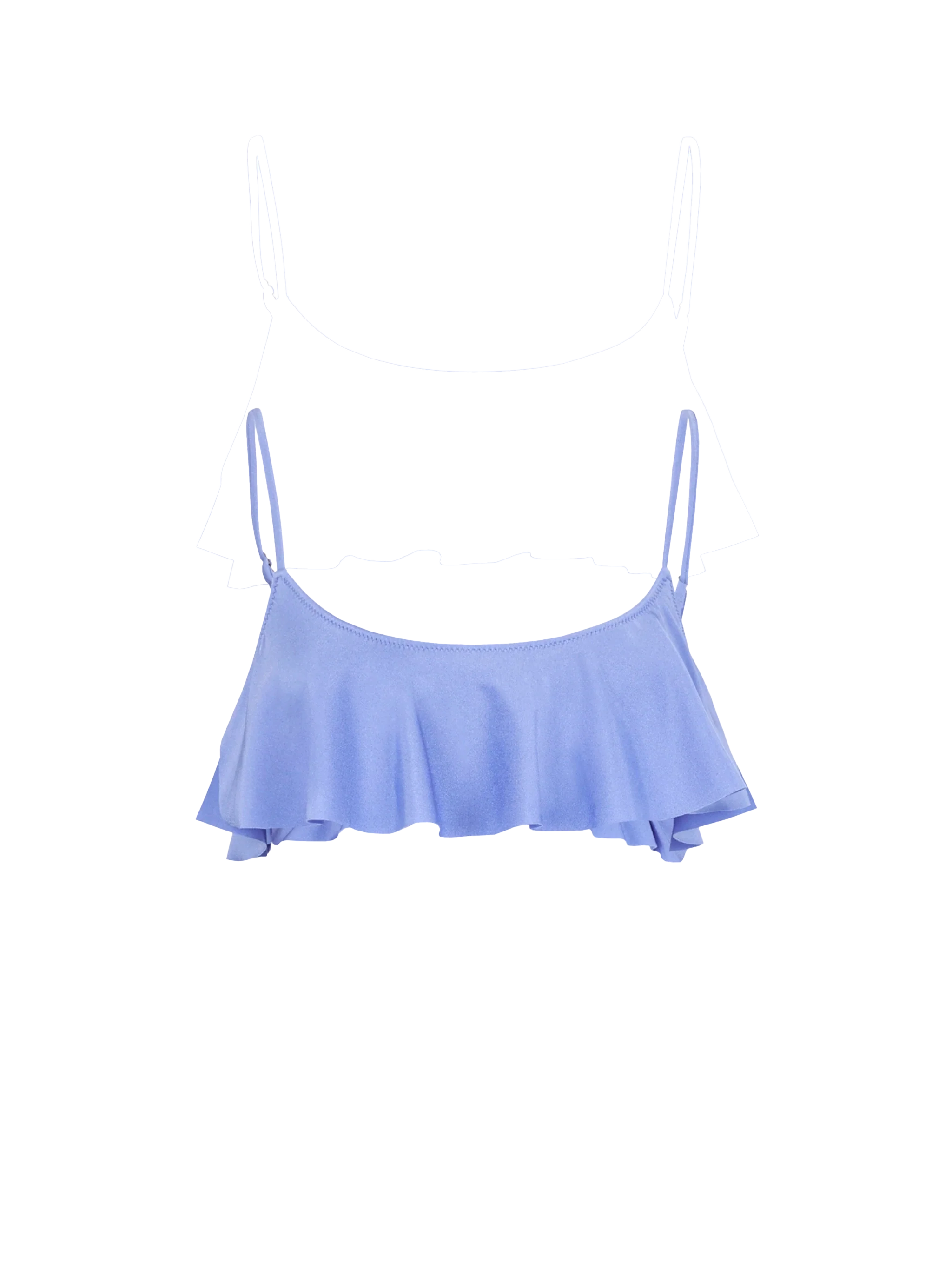 Soutien-gorge lilas à volants pour femme