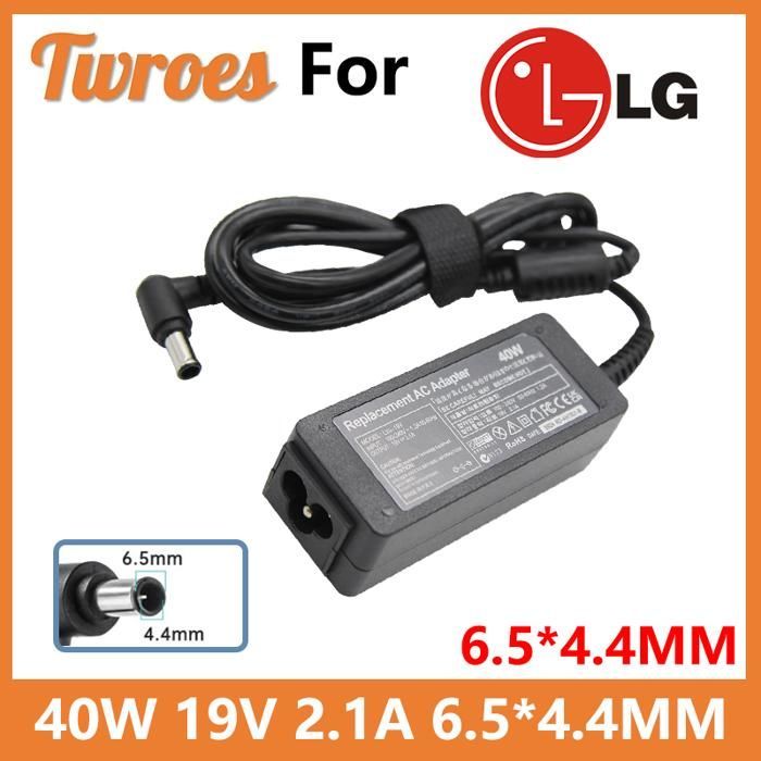 Adaptateur secteur Chargeur LG 19V 2.l'autorisation 6.5x4.4 pour moniteur LG 23 