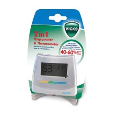 Vicks higrometer in termometer 2 v 1 1 enota 1 enota