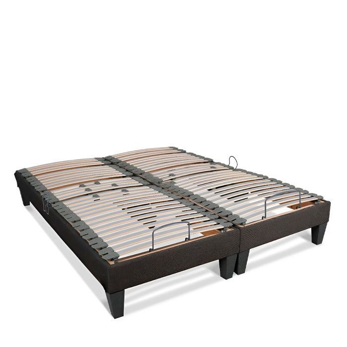 Juego de 2 bases de cama eléctricas Amiral con somieres de 2x90x200 cm.