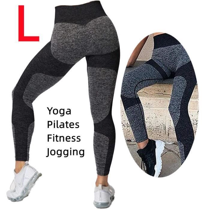 Women's Sweatpants Leggings, High Waist Slimming Sports Pants, Slim Fit Butt Lift Leggings, Seamless Elastic, L