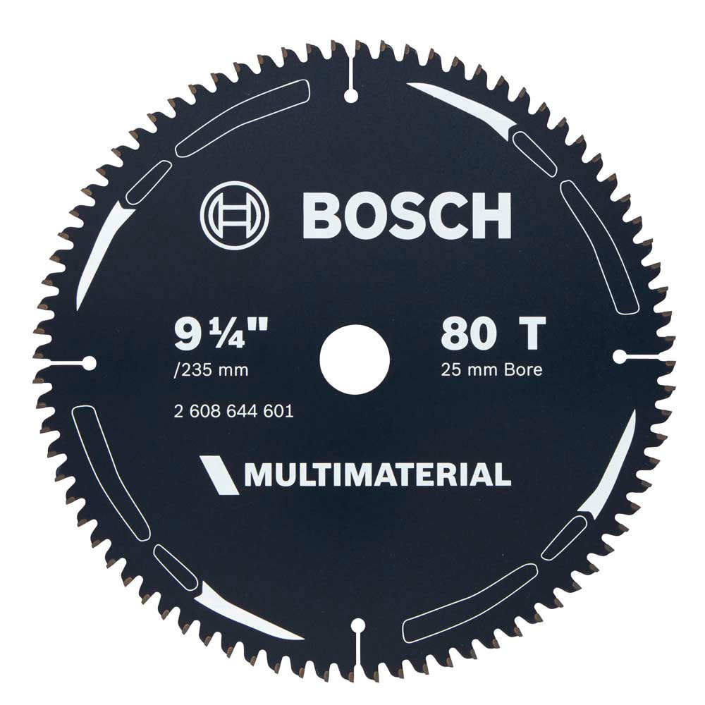 Disc de tăiere multifuncțional BOSCH TCT cu 80 de dinți, 235 mm – MULTIMATERIAL