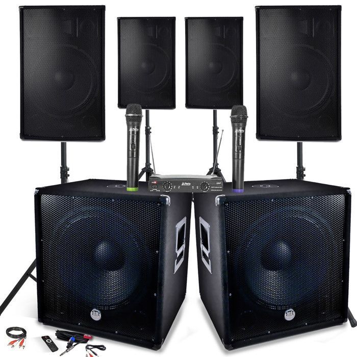 Complete SONO PACK 4800W, 4 Speakers, 2 SUB 18
