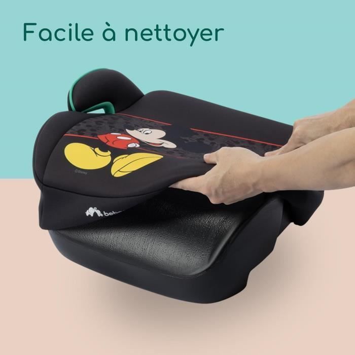 BEBECONFORT DISNEY© Manga i-Safe Mickey booster bilsete, gruppe 3, med belte, 6 til 10–12 år (36 kg), autentisk