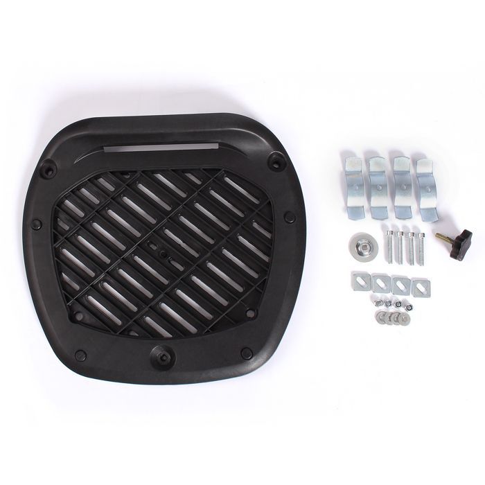 Maleta trasera para motocicleta TRESKO® XXL de 48 litros: capacidad para 2 cascos, montaje rápido, resistente a salpicaduras, para motocicletas, scooters, ciclomotores y quads.
