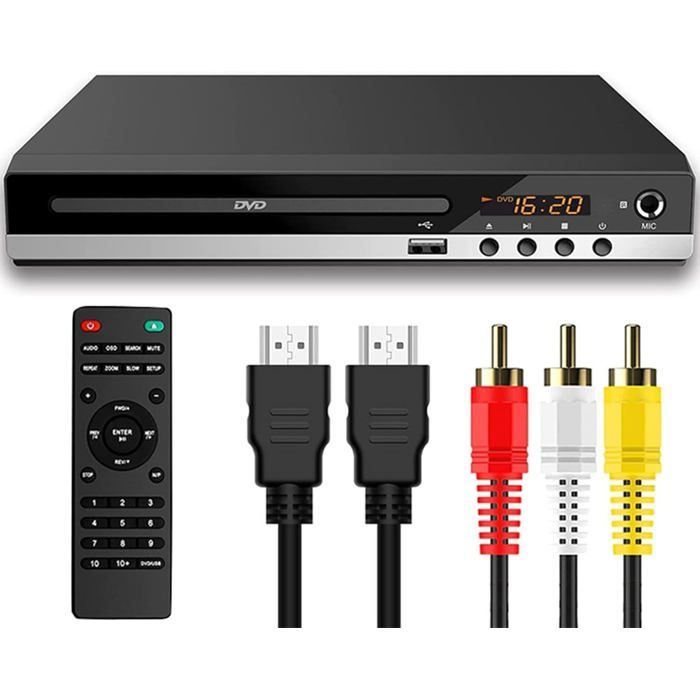 Lecteur DVD pour TV avec HDMI, Lecteur DVD pour téléviseurs avec Toutes Les régions gratuites, Lecteur CD HDMI 1080P avec Sortie AV