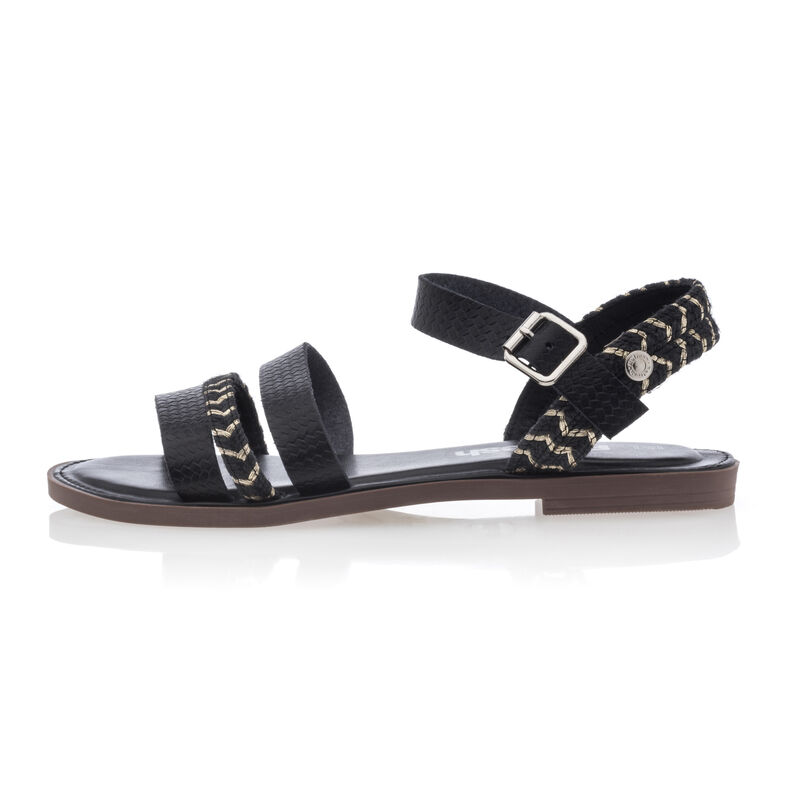 Sandalias negras para mujer / Zapatos de punta abierta