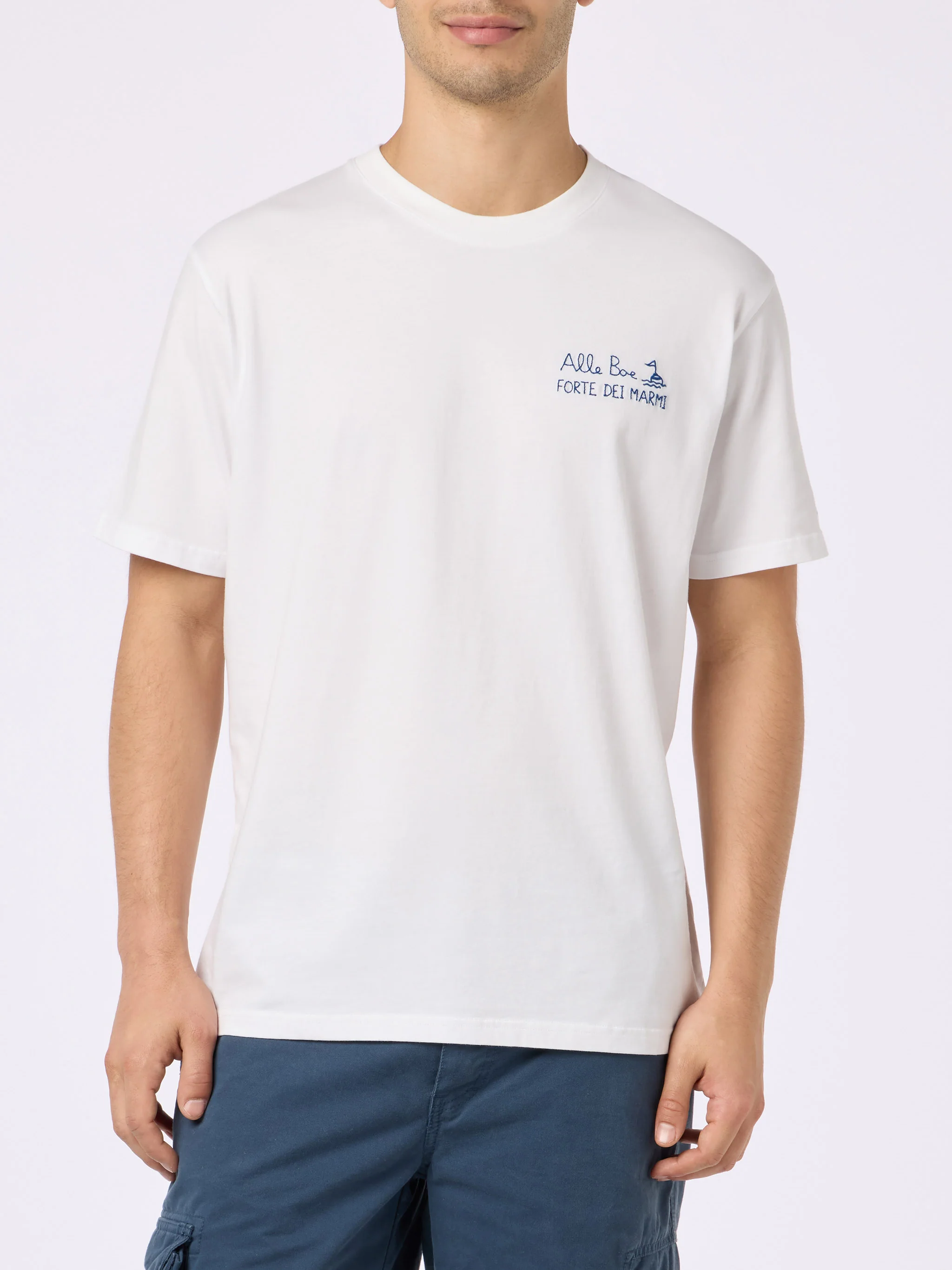 Portofino heren T-shirt van klassiek katoenen jersey met