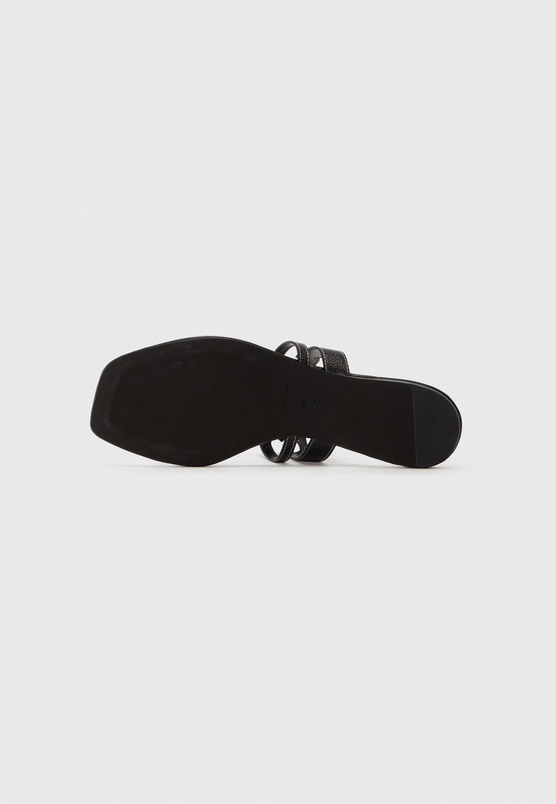 Tory Burch INES - Sandały z paskiem w kształcie litery T - idealna czerń