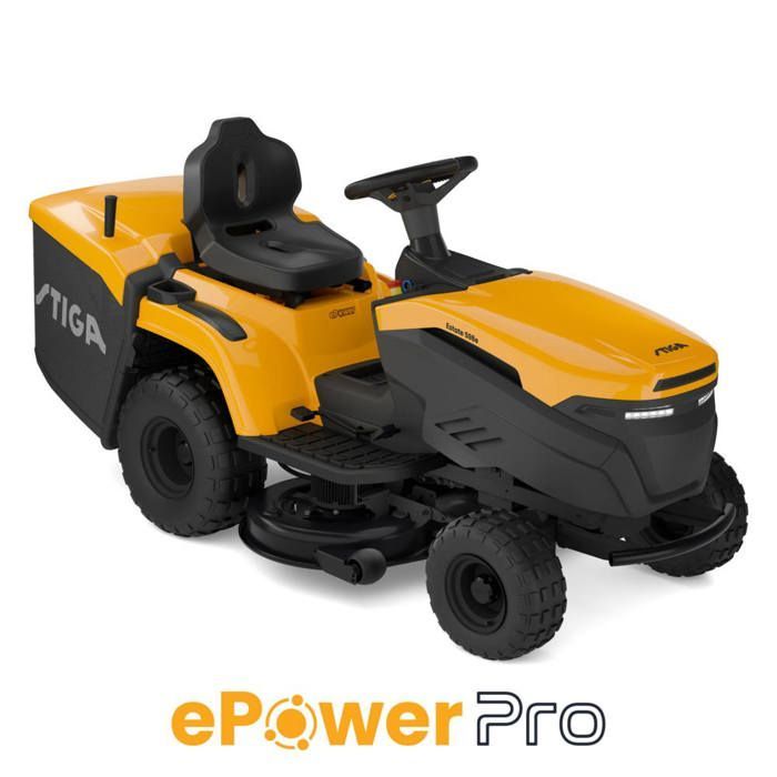 Tractor cortacésped a batería STIGA 384E ESTATE, 56 V, 84 cm, 1 o 2 baterías no incluidas – Baterías modulares EPOWER PRO