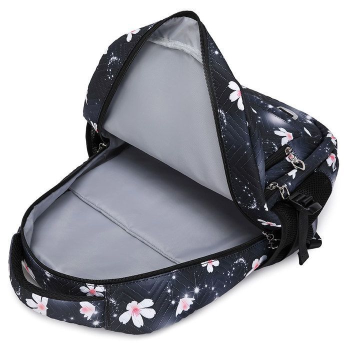Mochila para niños y niñas, mochila escolar ajustable y duradera para niños de primaria y secundaria - Negra