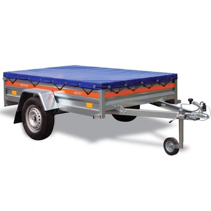 Aanhangwagen - TEMA - ECO2312 - Enkele as 236x125 cm - GVWR 499 kg - Vlak of hoog dekzeil