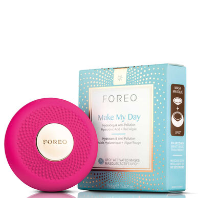 Foreo UFO Mini 2 Oppvarmet LED-maske Fuchsia-applikator Ansiktsmasker LED-lys