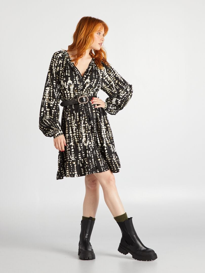 Vestido midi 'JDY' - PRETO