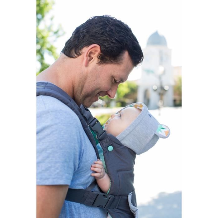 Marsupio INFANTINO Cuddle Up Teddy Bear - 2 modalità: trasporto frontale e posteriore