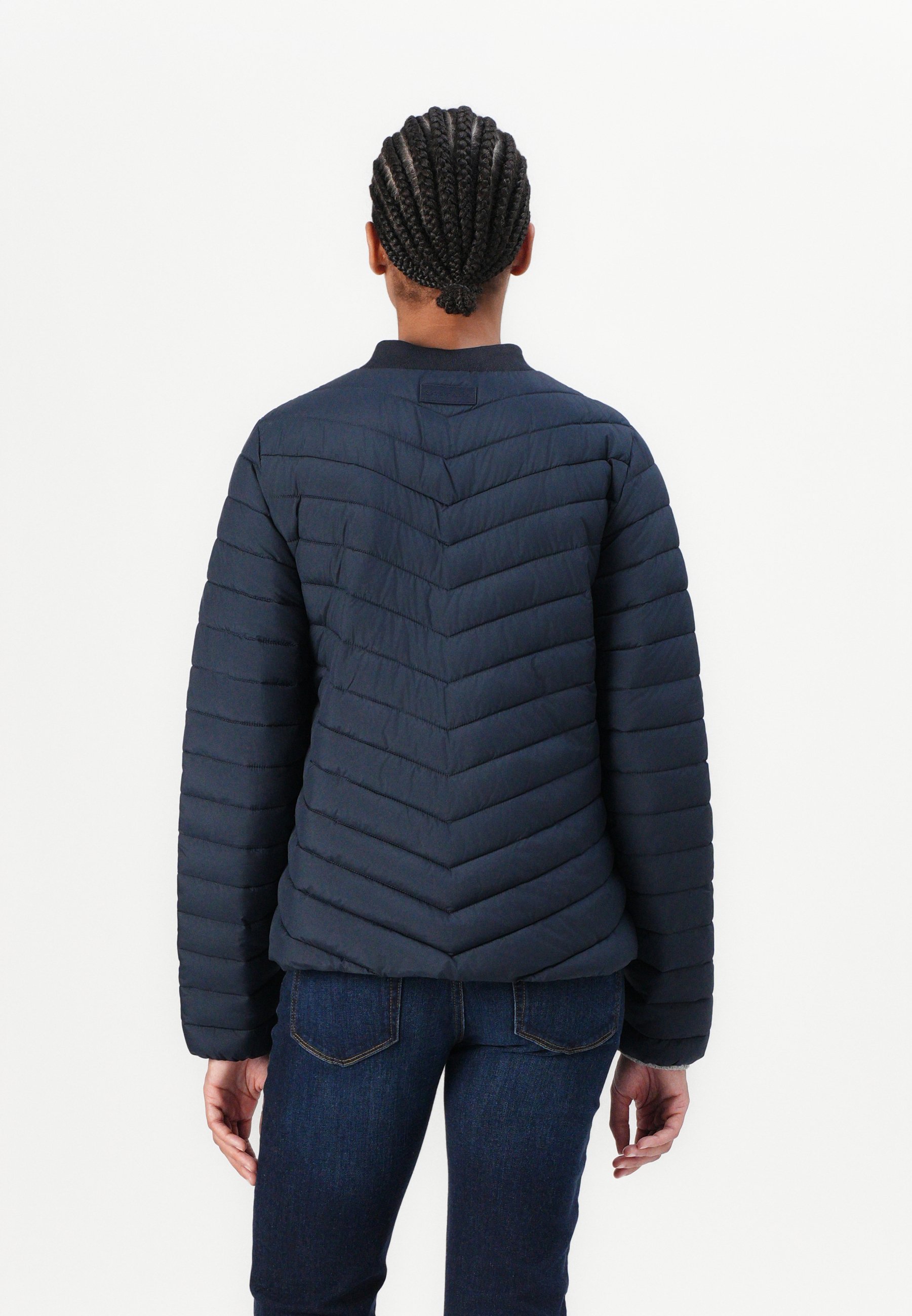 TOM TAILOR PADDED COLLAR JACKET - Bomber bunda - black