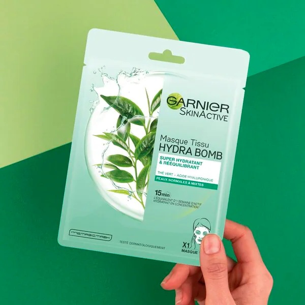 Garnier SkinActive Hydra Bomb maska od zelenog čaja<br>32 g - Normalna i mješovita koža