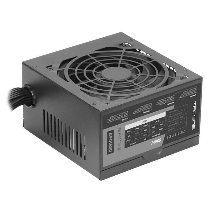 ATX-PC-Netzteil – Tacens – APIII600 – 600 W – 85 % Wirkungsgrad – 12-cm-Lüfter (leise)