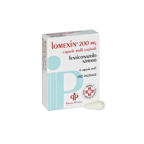 LOMEXIN Lomexin 200 mg 6 zachte vaginale capsules Fenticonazol Antischimmelmiddel