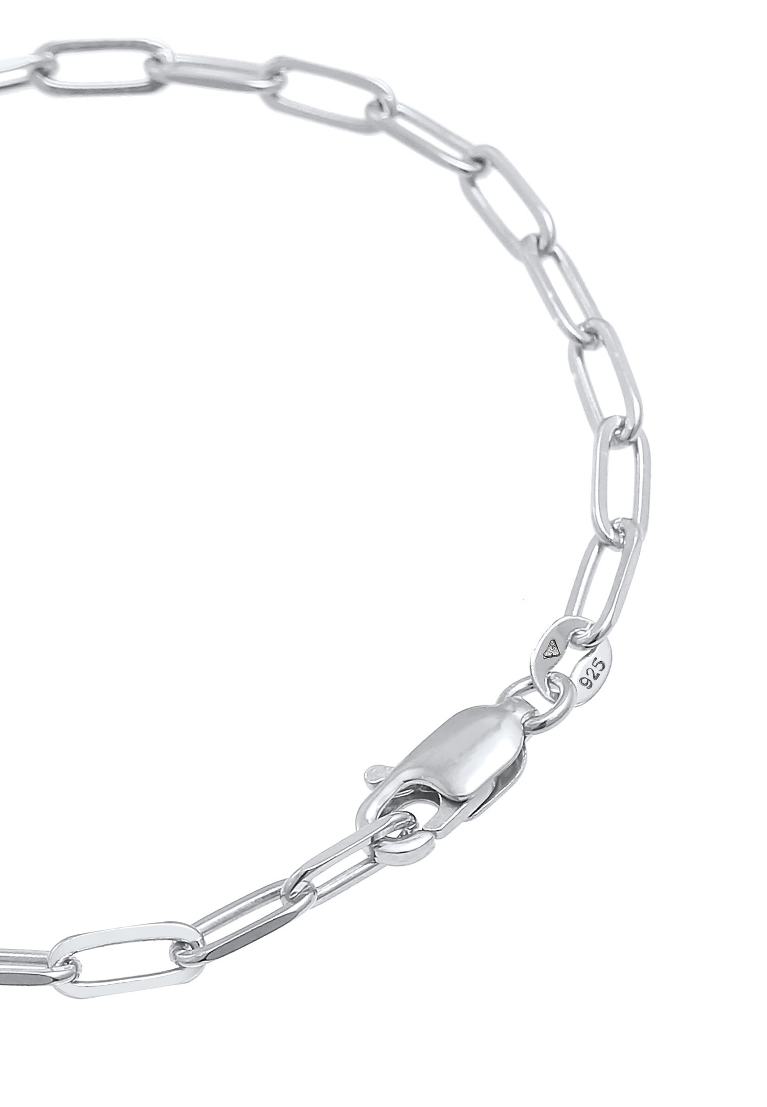 Elli Tendance ovale de Ladies Heart Love Links en argent sterling 925
