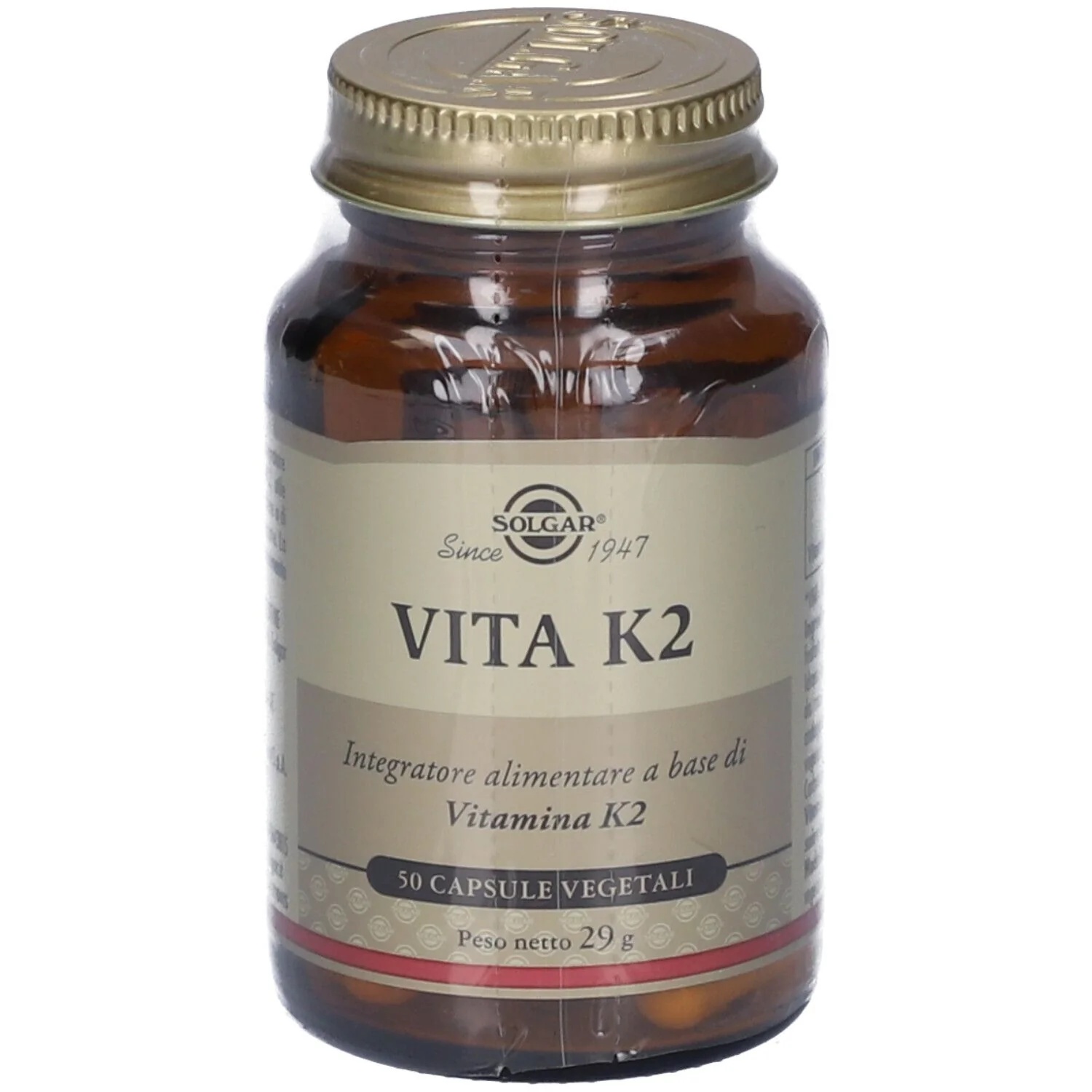 SOLGAR Vita K2 50 pflanzliche Kapseln für die Knochengesundheit