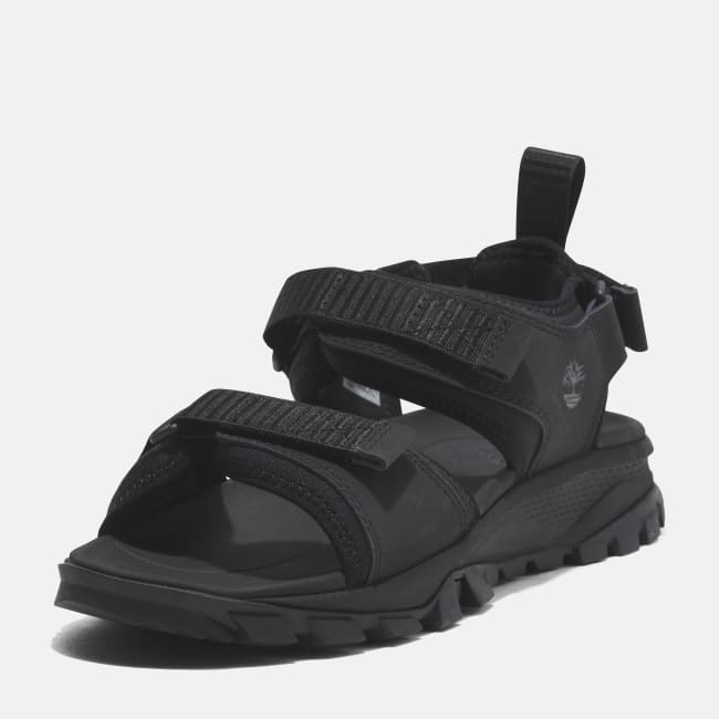 Sandalo a Doppia Fascia Lincoln Peak da Donna in                colore nero
