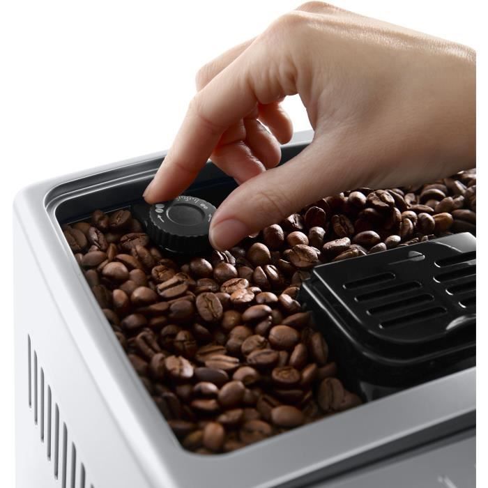 Cafetera espresso De'Longhi Dinamica ECAM350.75.S con molinillo incorporado - 6 recetas - Plata