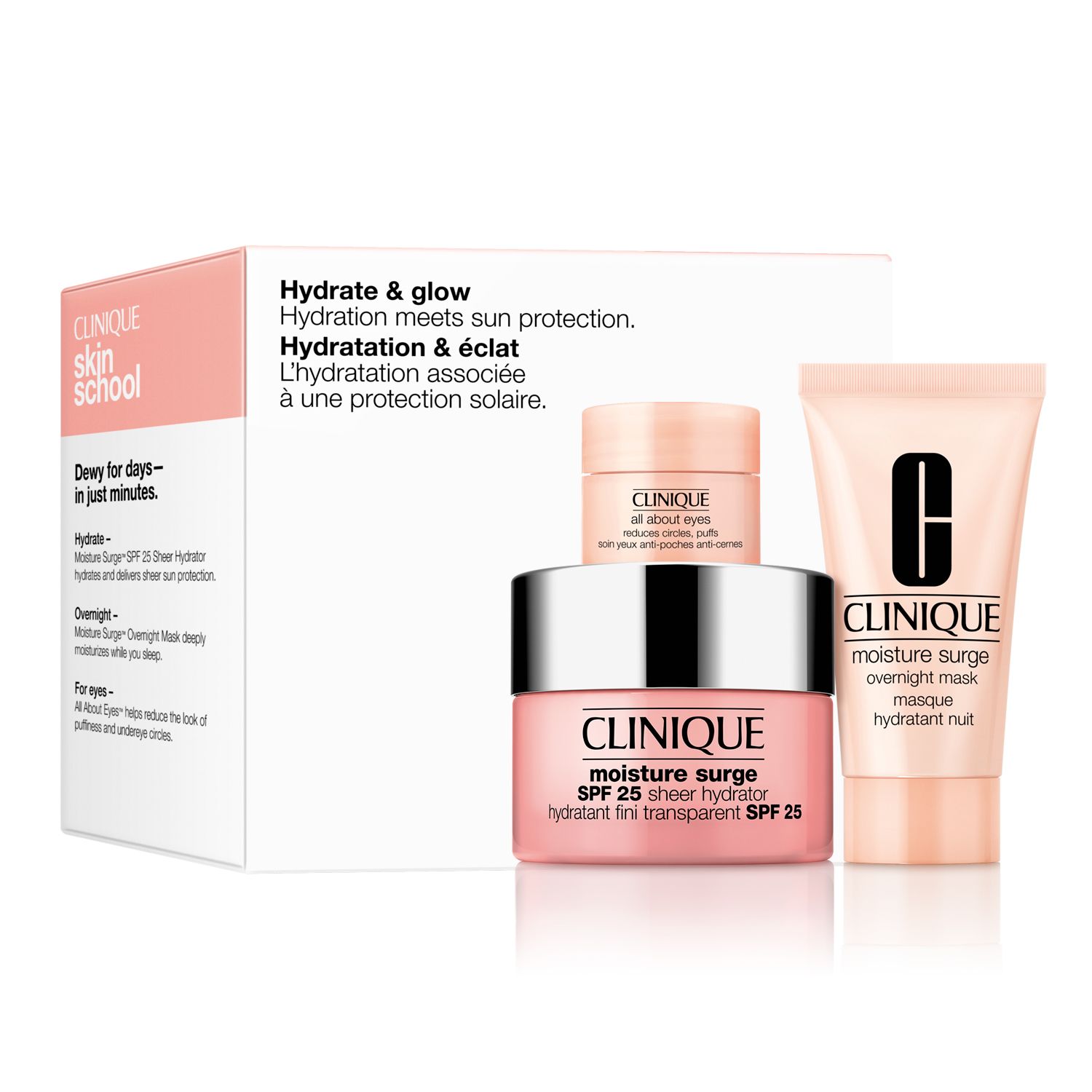 Darčeková sada Moisture Surge Hydratation s opaľovacím krémom SPF 25 (2 darčeky) Luxusné darčekové sady